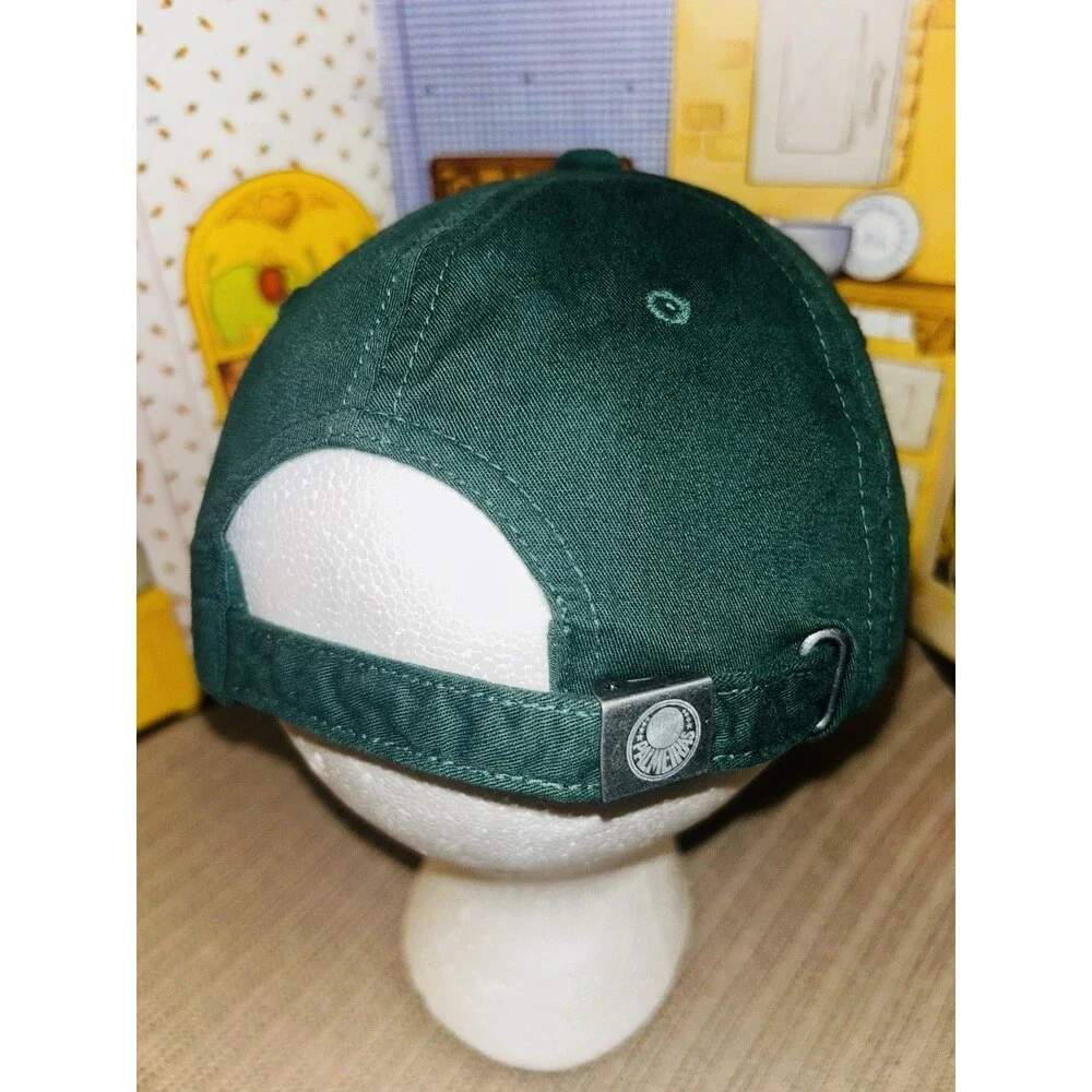 Palmeiras Brazil Soccer Mens Green Dad Hat Cap Supercap Retro P Logo Strapback